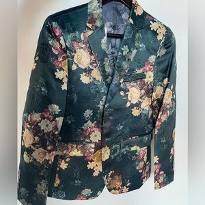 Floral Suit Jacket - MOGU